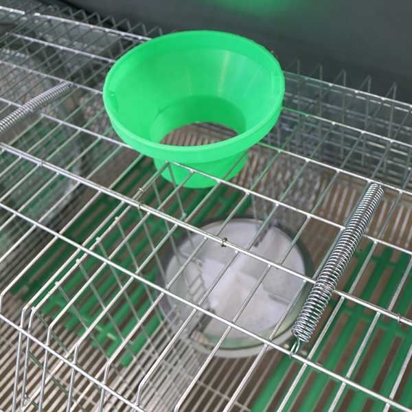 Otomatik Poop Toplayıcılı Tavşan Kafesi, Gümüş Ticari Tavşan Muhafazası